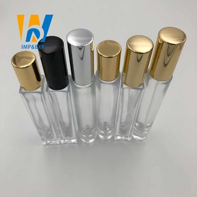 1ml 15ml 10mlのゆとりの金の帽子の小型詰め替え式のRollerballの香水が付いているガラス ローラー球のびん