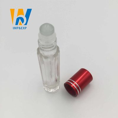 2つのoz 5 Ml 7ML 10mlのゆとりの精油のための小型ガラス香水のローラーのびん