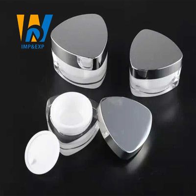 紫色の黒いブラウンの空のプラスチック化粧品のクリームの瓶の二重壁5ml 50ml 10のOz 10グラムのプラスティック容器
